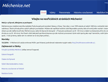 Tablet Screenshot of mechenice.net